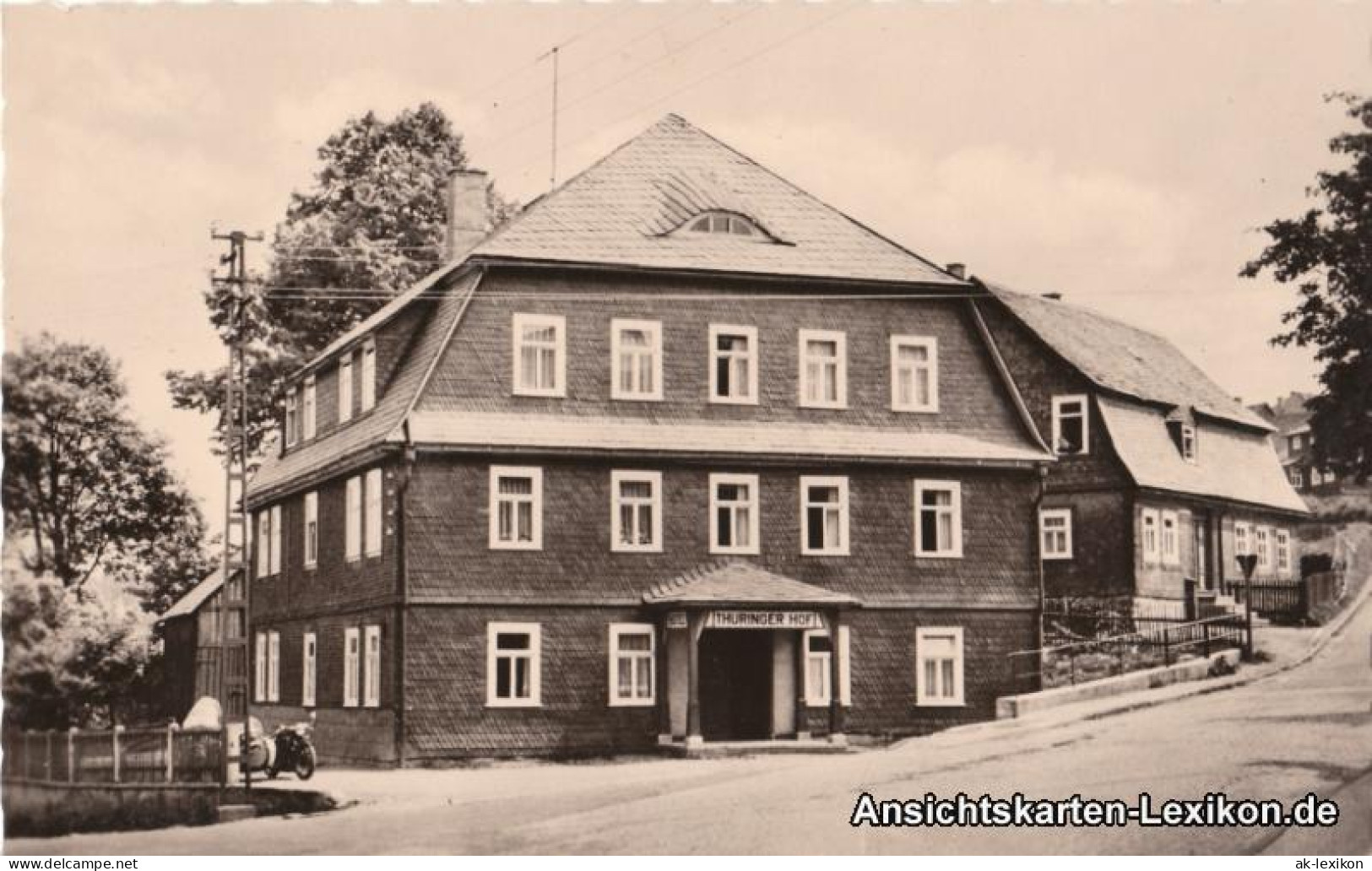 Schmiedefeld (Rennsteig) Hotel &#34;Thüringer Hof&#34; FDGB-Vertragshaus 1961 - Schmiedefeld