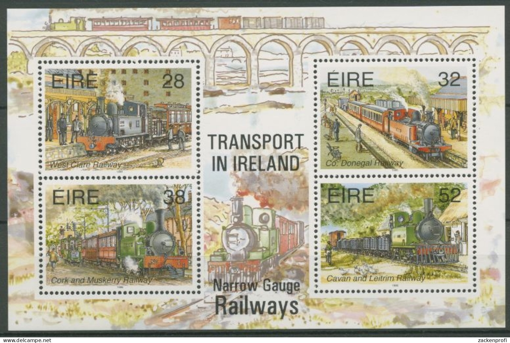 Irland 1995 Schmalspurbahnen Block 15 Postfrisch (C16300) - Blocks & Kleinbögen