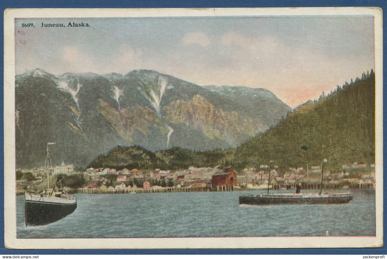 Juneau Alaska Schiffe, Gelaufen 1925 (AK3486) - Juneau