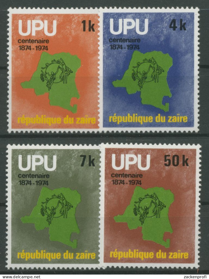 Kongo - Zaire 1976 100 Jahre Weltpostverein 532/35 Postfrisch - Ungebraucht