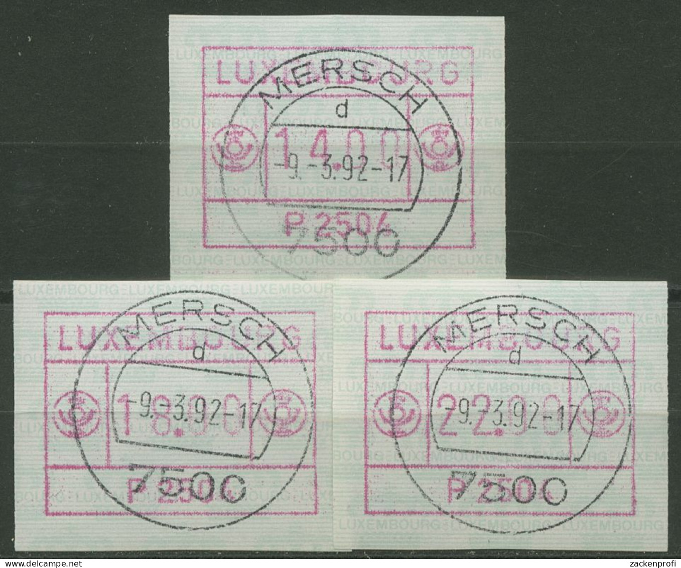 Luxemburg 1983 Automatenmarke Automat P 2504 Satz 1.4 D S4 Gestempelt - Postage Labels
