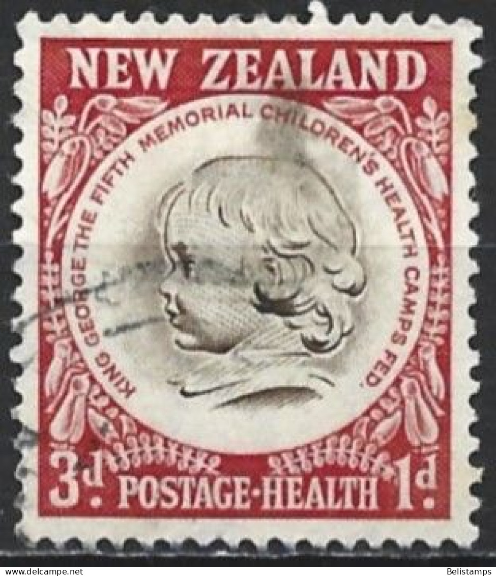 New Zealand 1955. Scott #B48 (U) Child's Head - Service