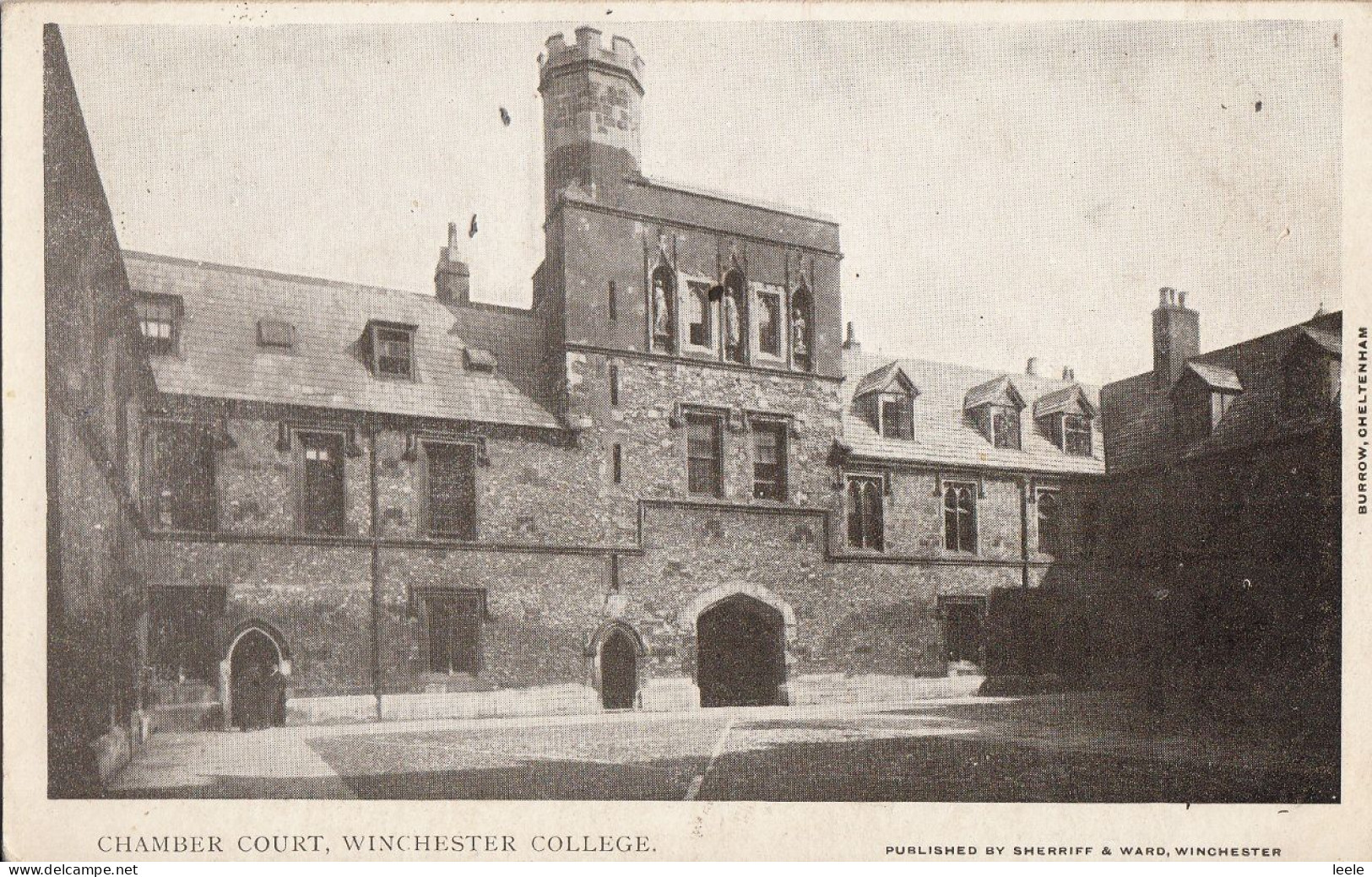 BW12. Vintage Postcard. Chamber Court, Winchester College. Hampshire - Winchester