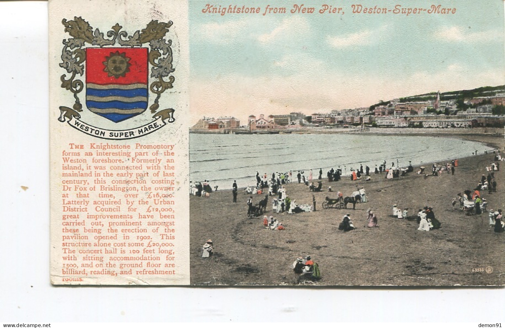 CPA - Knightstone From New Pier - Weston-super-Mare - 1906 - - Weston-Super-Mare