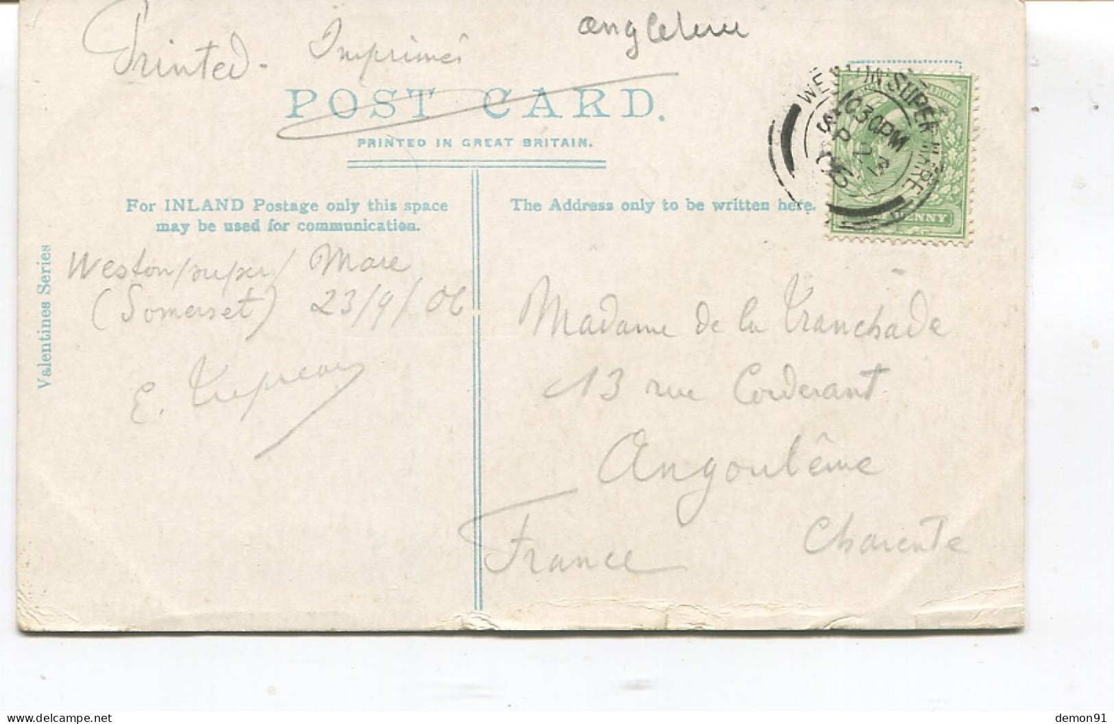 CPA - Knightstone From New Pier - Weston-super-Mare - 1906 - - Weston-Super-Mare