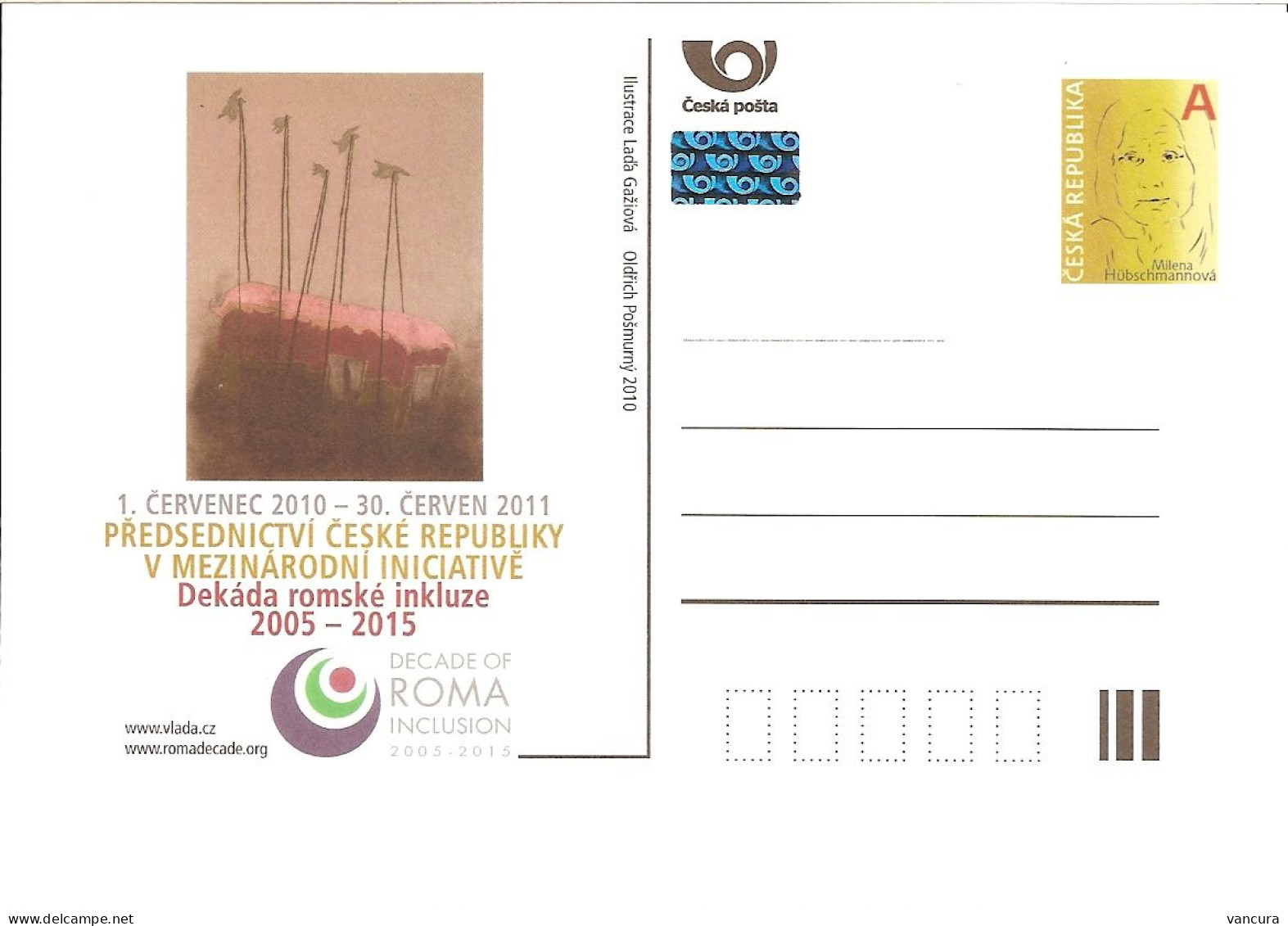 CDV 128 Czech Republic Decade Of Roma Inclusion 2010 - Cartes Postales