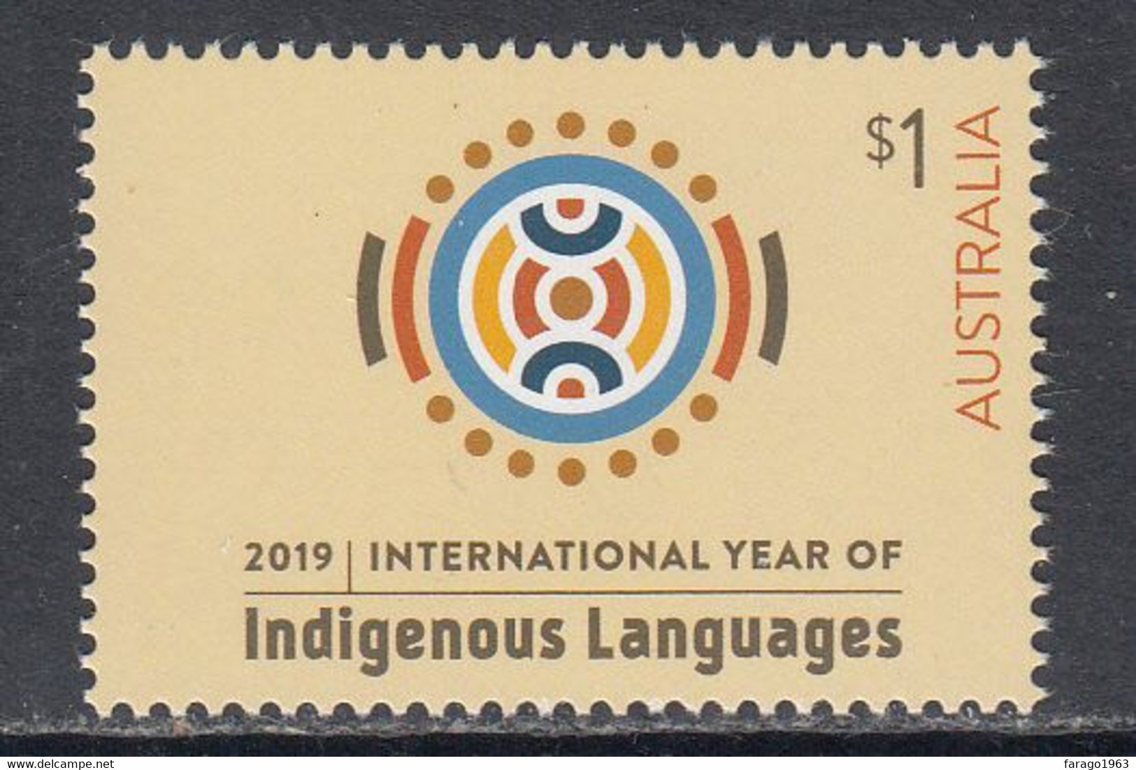 2019 Australia Indigenous Languages UNESCO Complete Set Of 1 MNH - Nuevos