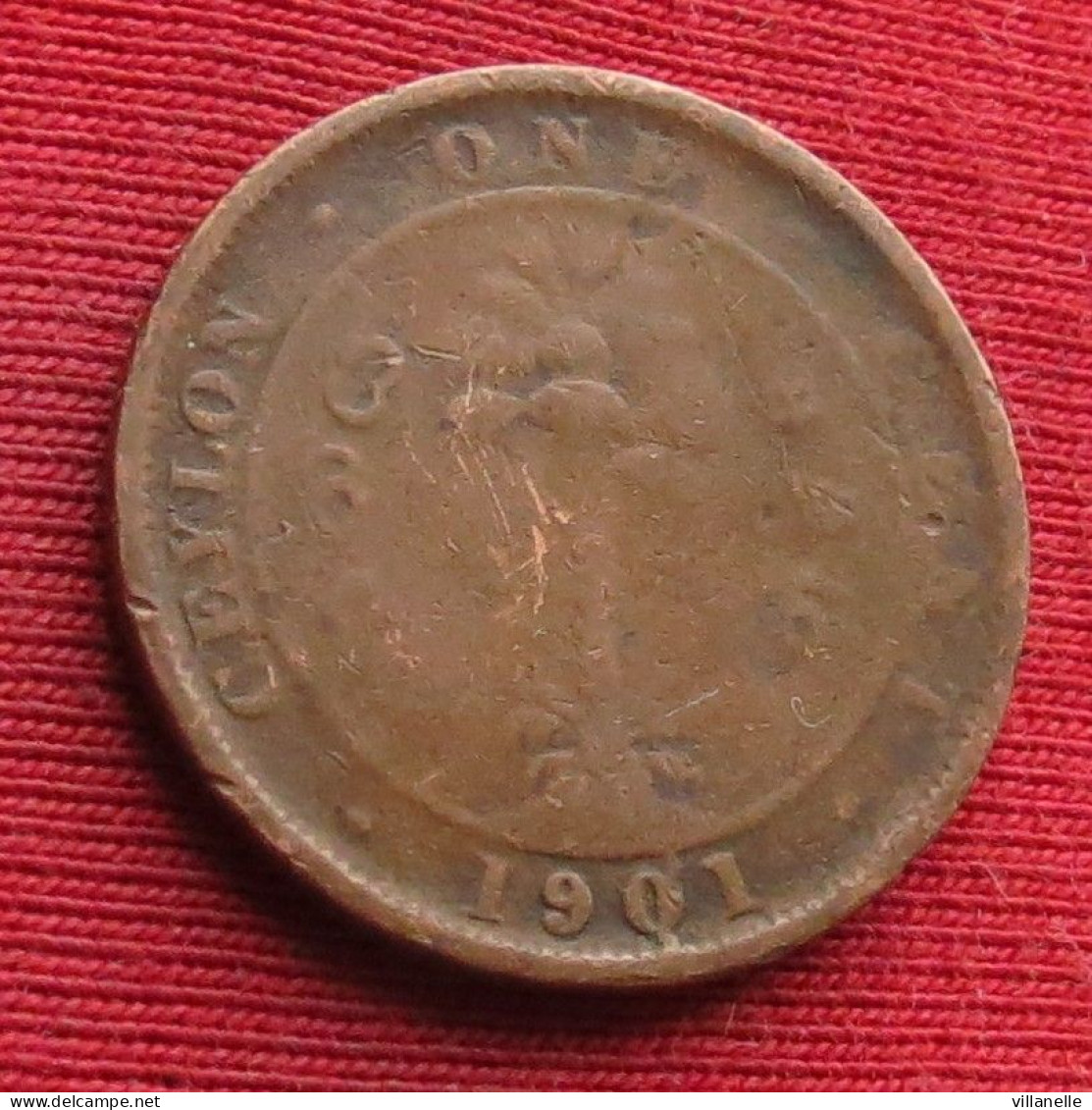 Sri Lanka Ceylon 1 Cent  1901  Wºº - Sri Lanka