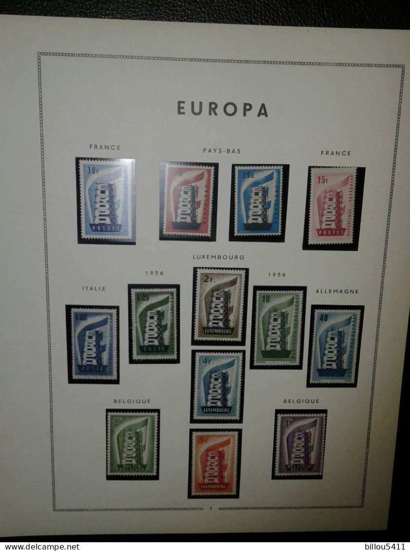 EUROPA 1956 à 1981 Neuf * COLLECTION  En Album MAC - Collections