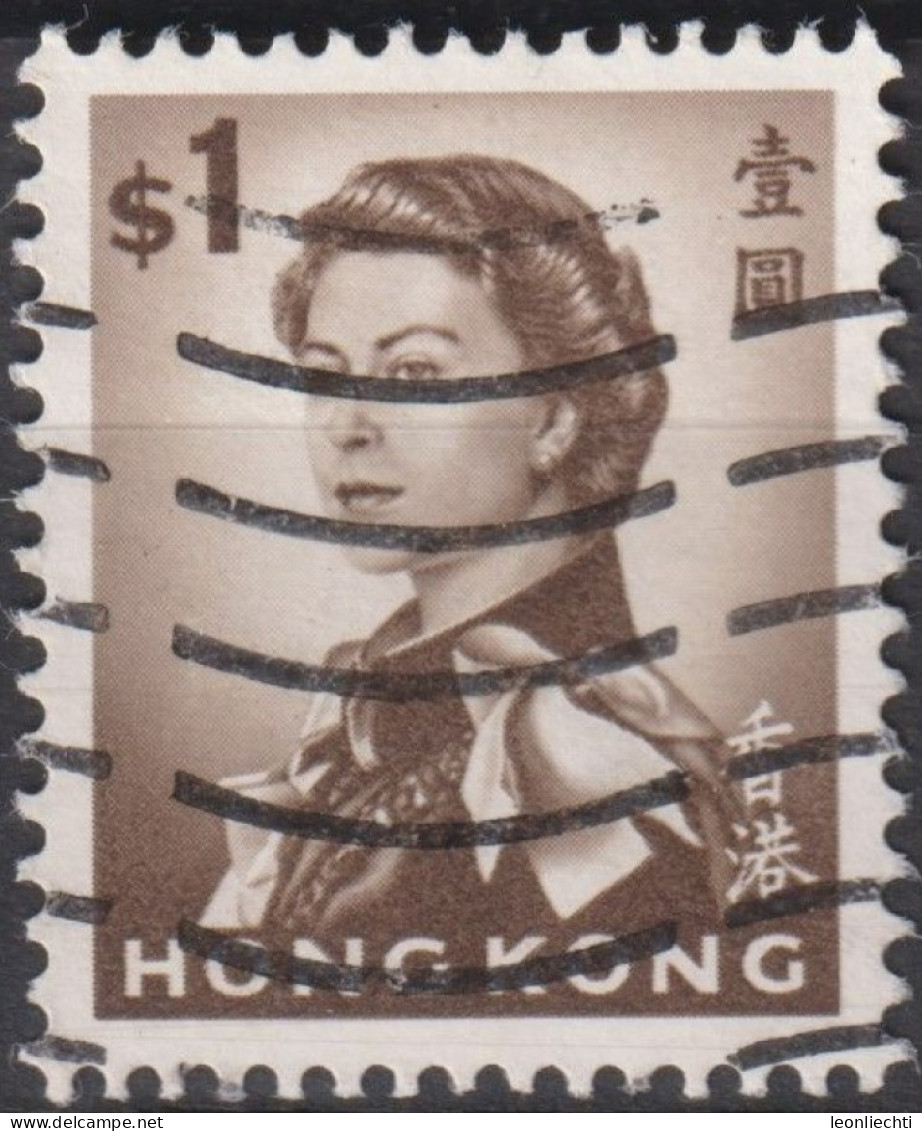 1962 Grossbritannien Alte Kolonie Hong Kong ° Mi:HK 205Xy, Sn:HK 212, Yt:HK 203, Queen Elizabeth II - Usados