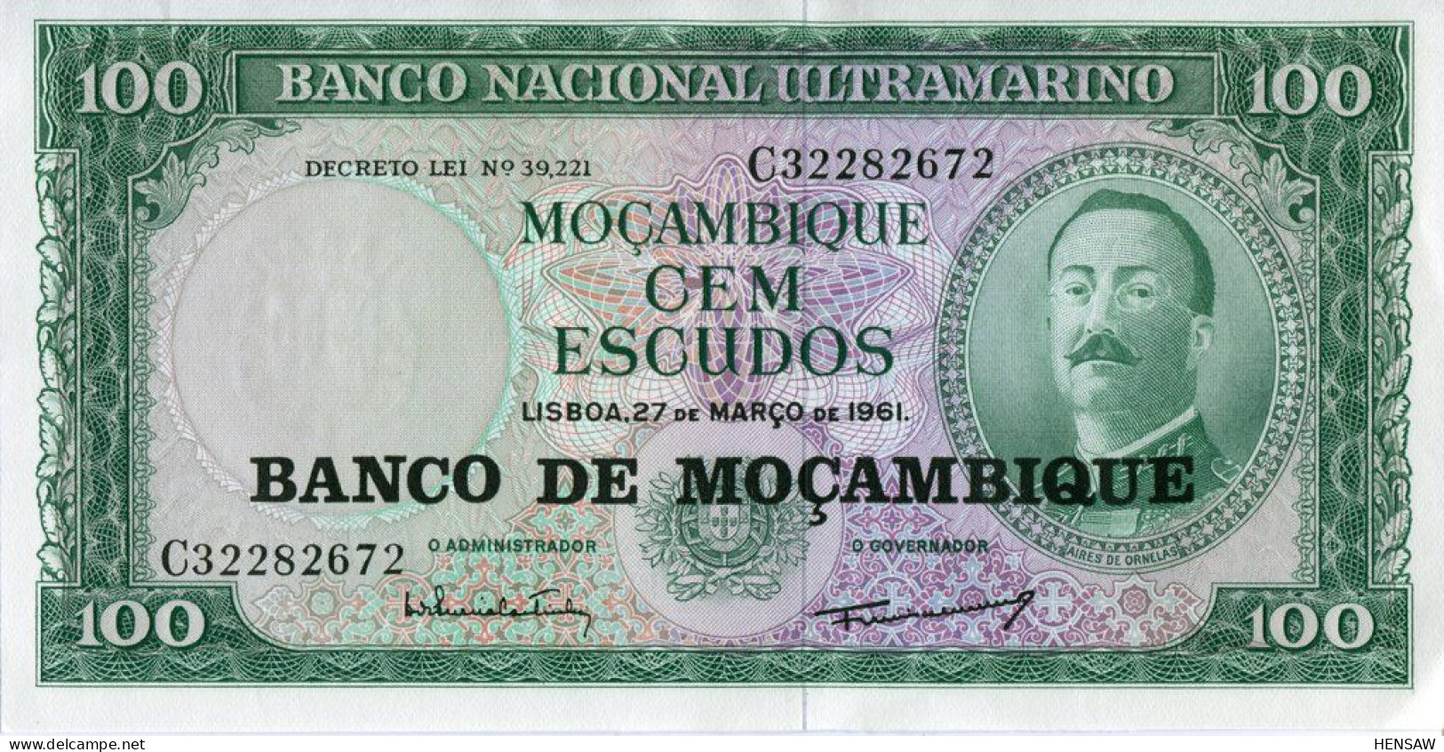 MOZAMBIQUE 100 ESCUDOS P 117 UNC SC NUEVO - Mozambique