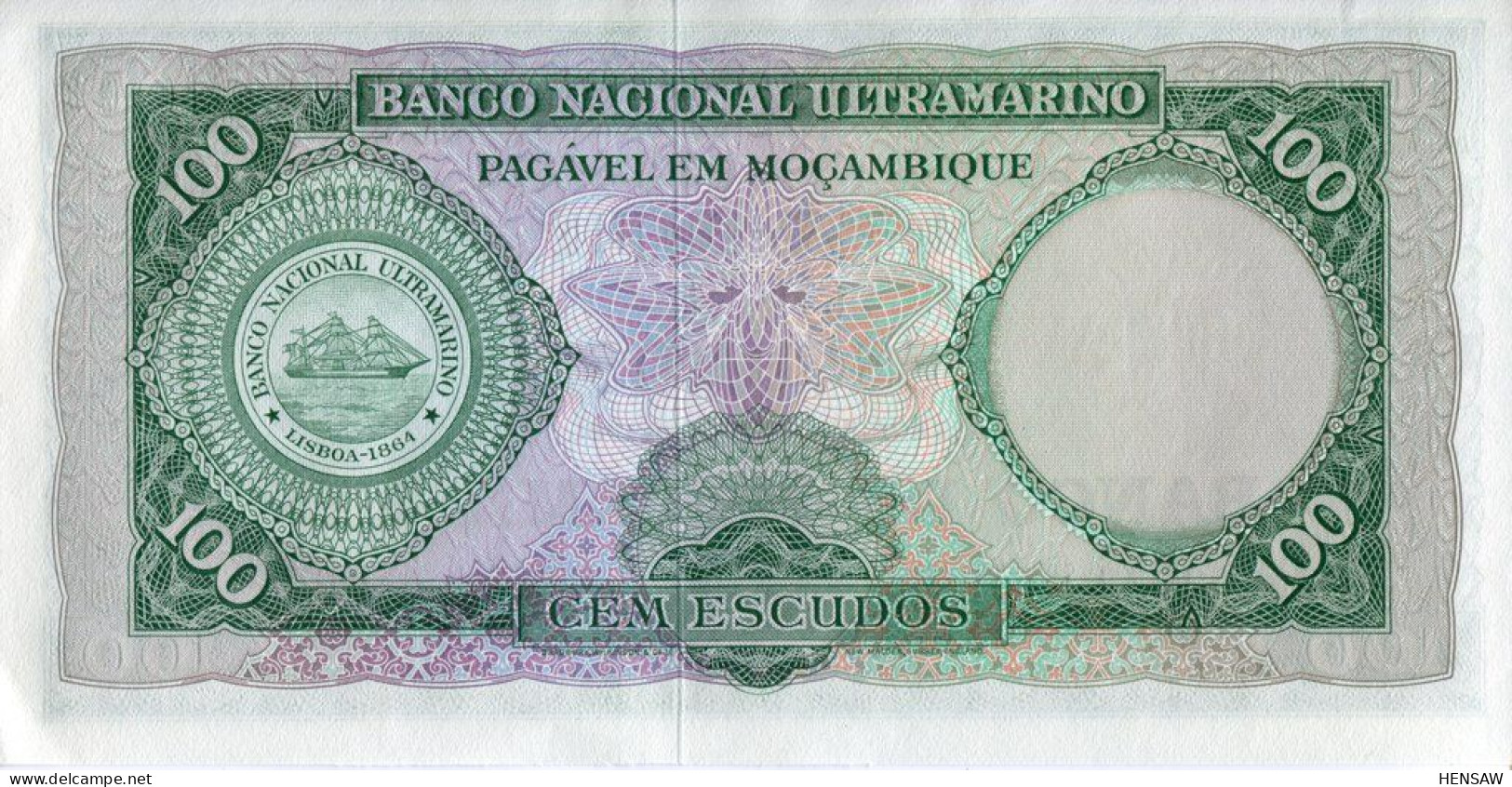 MOZAMBIQUE 100 ESCUDOS P 117 UNC SC NUEVO - Mozambico