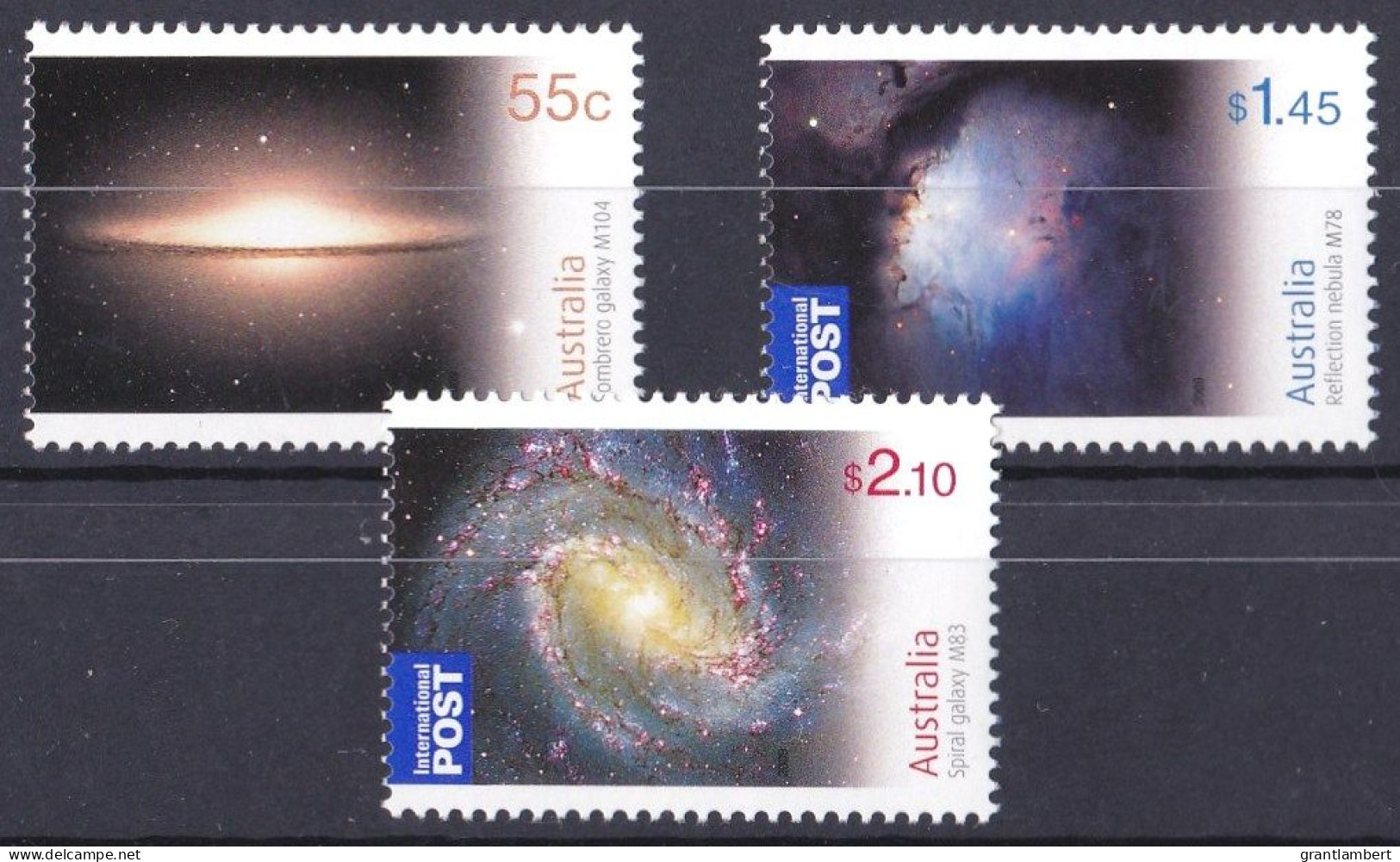 Australia 2009 Stargazing The Southern Skies  Set Of 3 MNH - Ongebruikt