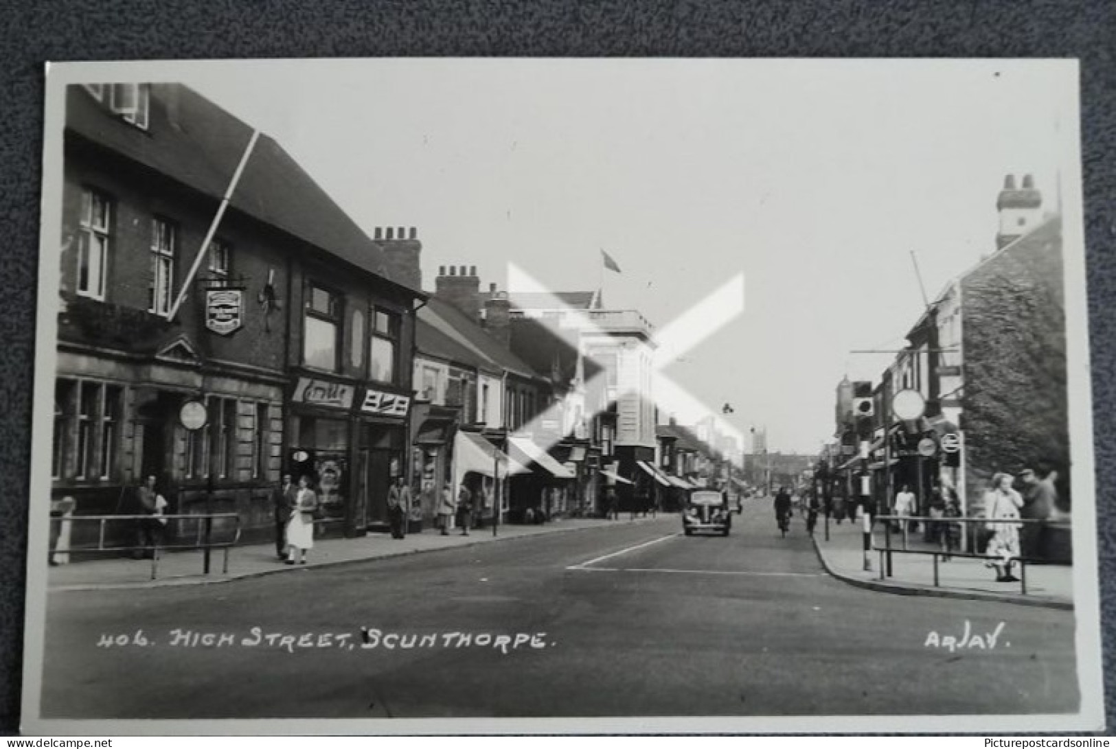 SCUNTHORPE HIGH STREET OLD R/P POSTCARD LINCOLNSHIRE - Andere & Zonder Classificatie