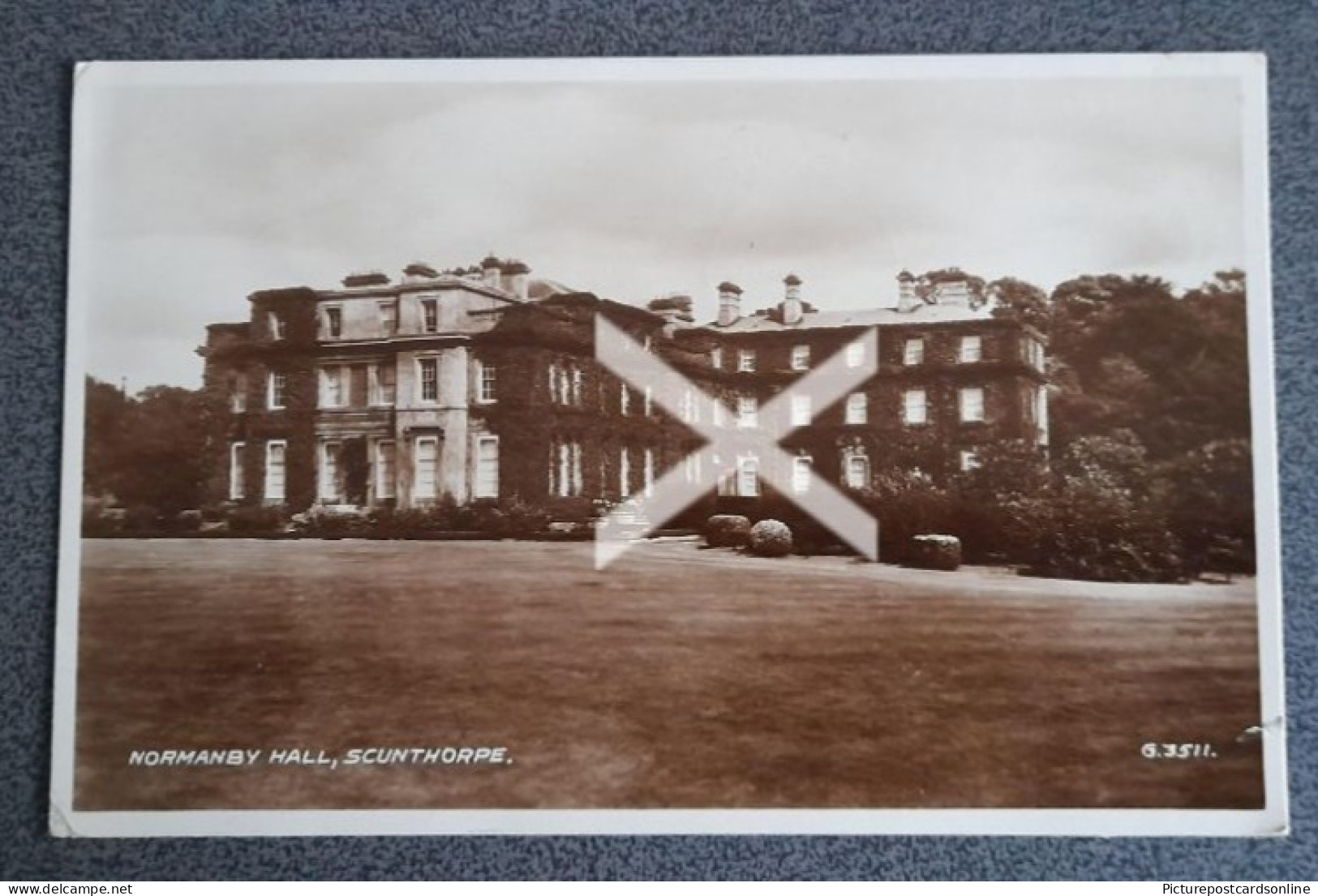 SCUNTHORPE NORMANBY HALL OLD R/P POSTCARD LINCOLNSHIRE - Other & Unclassified