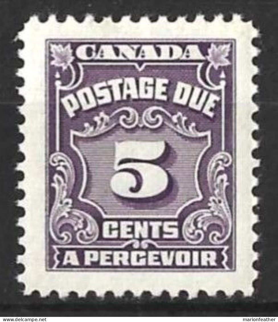 CANADA...KING GEORGE V...(1910-36.).....POSTAGE - DUE.....5c......SGD22.....(CAT.VAL.£6..)........MH.... - Segnatasse