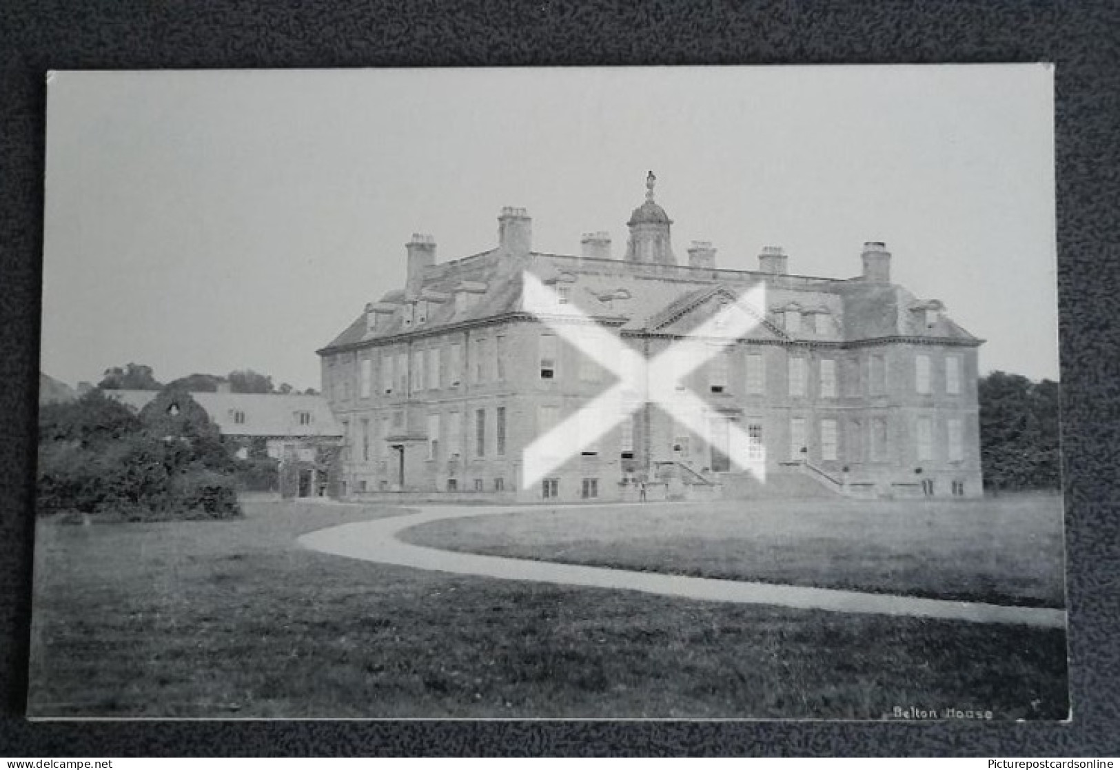BOLTON HOUSE OLD B/W POSTCARD LINCOLNSHIRE - Andere & Zonder Classificatie