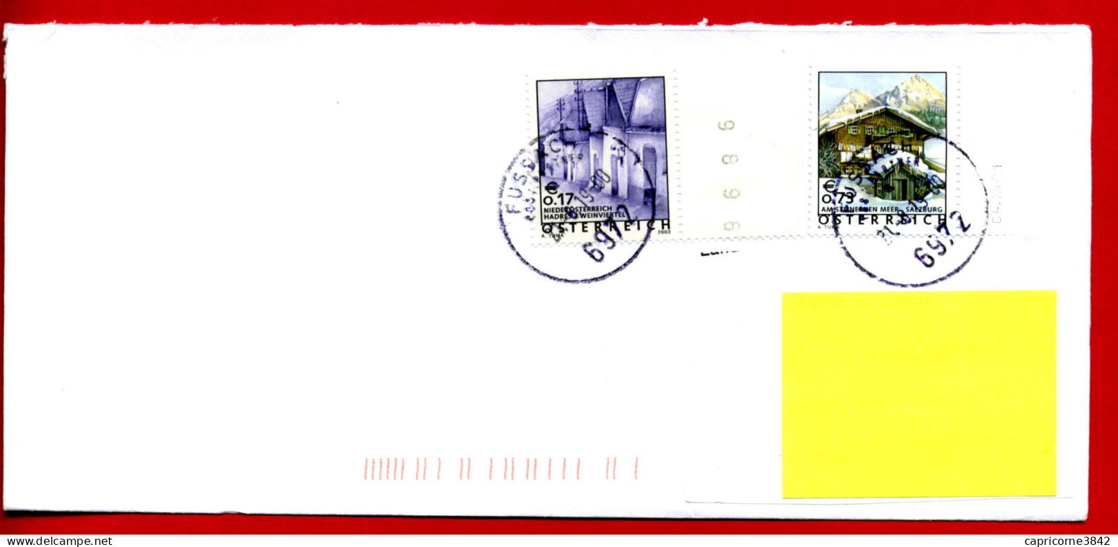 2019 - Lettre De Fussach Pour La France - Tp N°2423 (Wienviertel) Et N°2365 (Salzburg) - Franking Machines (EMA)