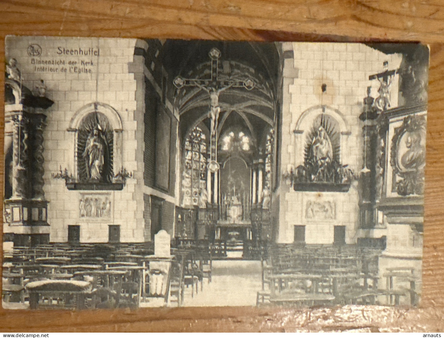 Steenhuffel Binnenzicht Der Kerk 1939 Uitg Merchtem Geschreven - Londerzeel