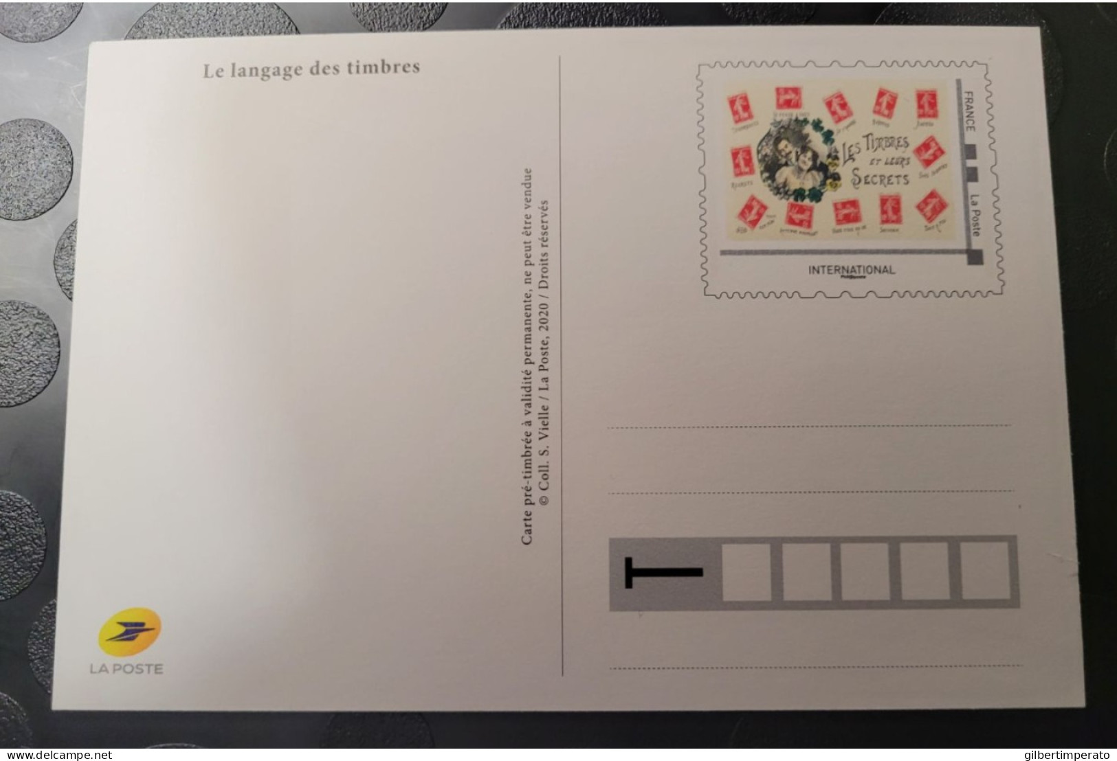 2020 Carte Prétimbrée Validité Monde "Le Langage Des Timbres" - 2020-…