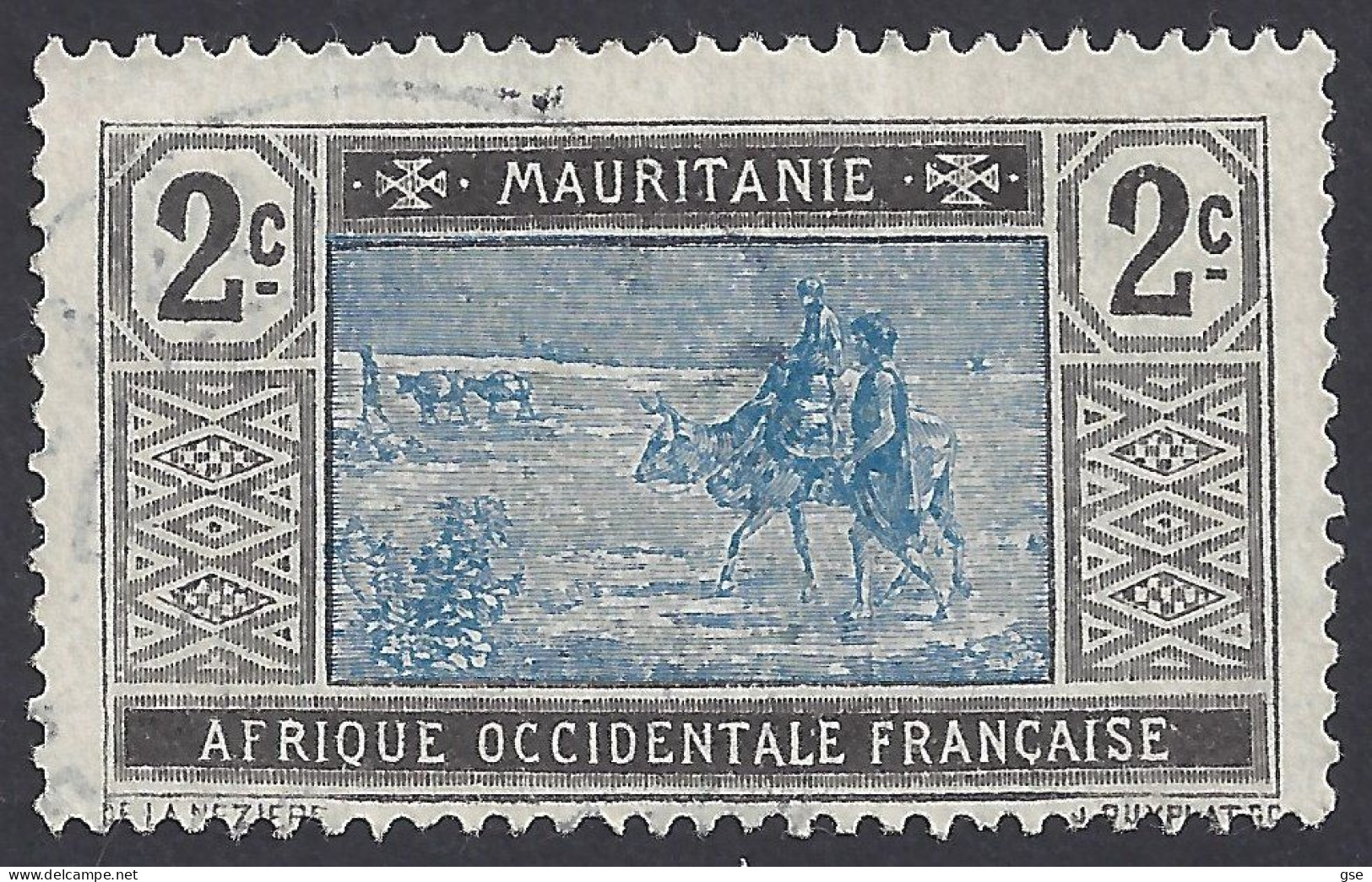 MAURITANIA 1913 - Yvert 18° - Serie Corrente | - Usati