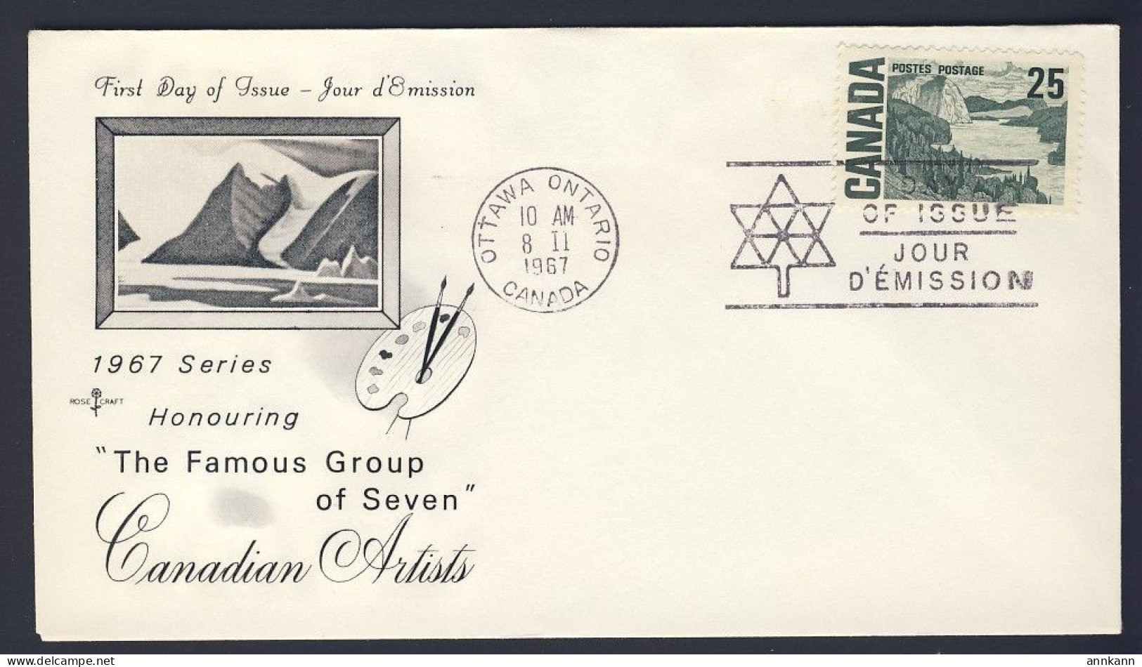 1967 - #461-462-463-464-465 - 5x FDC - CANADA POSTAL HISTORY - 1961-1970