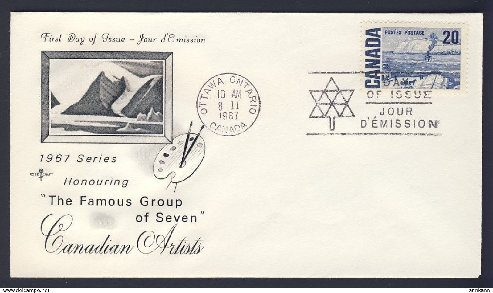 1967 - #461-462-463-464-465 - 5x FDC - CANADA POSTAL HISTORY - 1961-1970