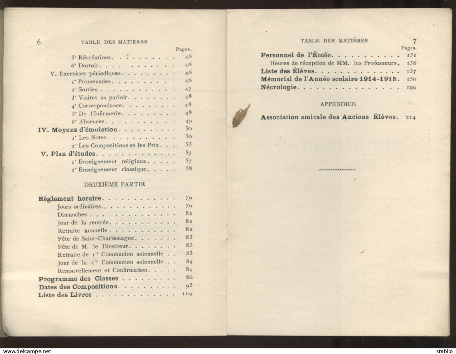 PARIS - ANNUAIRE 1916 DE L'ECOLE ROCROY-SAINT-LEON, 108 FAUBOURG POISSONNIERE - Parijs