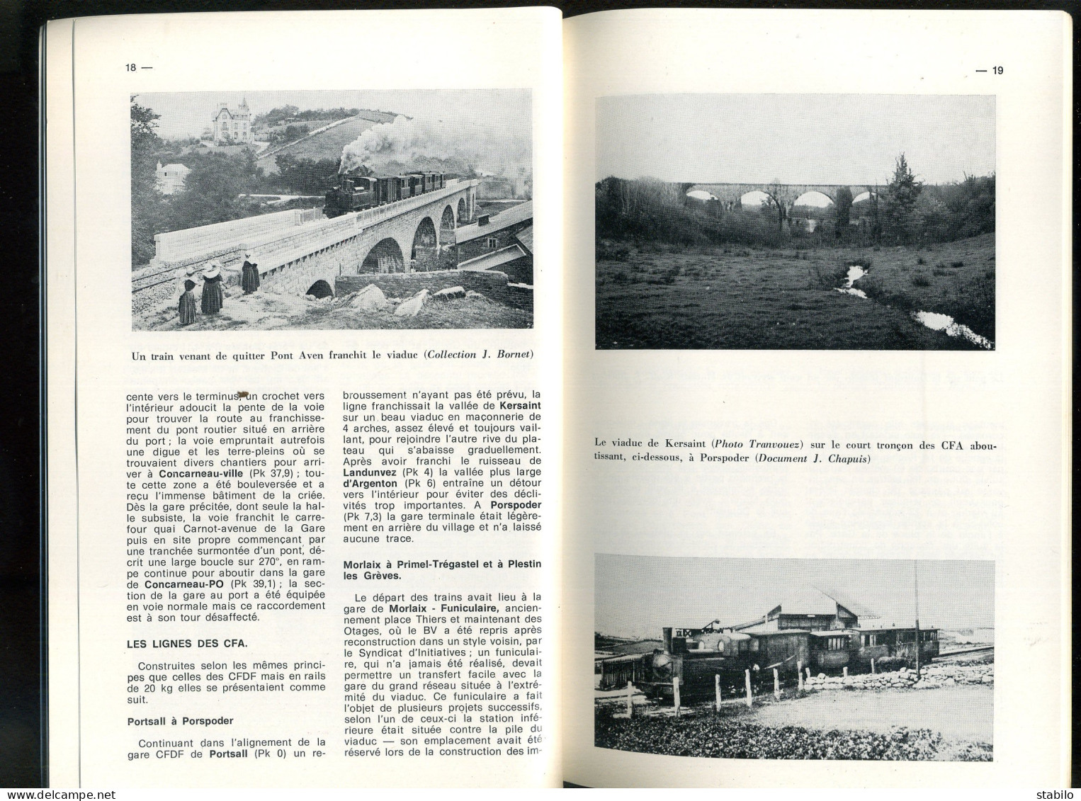 VOIES FERREES DEPARTEMENTALES DU FINISTERE - REVUE DES CHEMINS DE FER REGIONAUX ET URBAINS - 2 VOL  - Trains