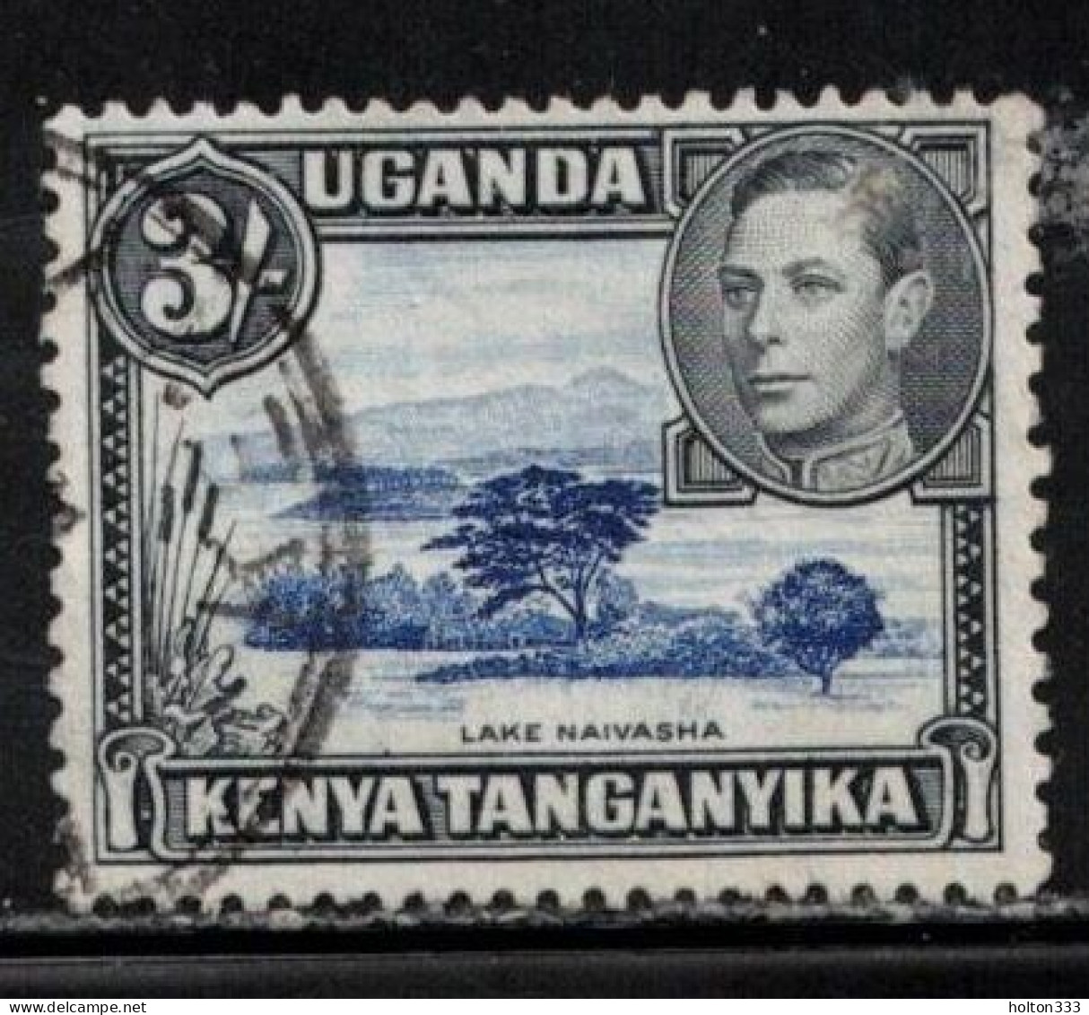 KENYA, UGANDA & TANGANYIKA Scott # 82a Used - KGVI & Lake Naivasha - Kenya, Ouganda & Tanganyika