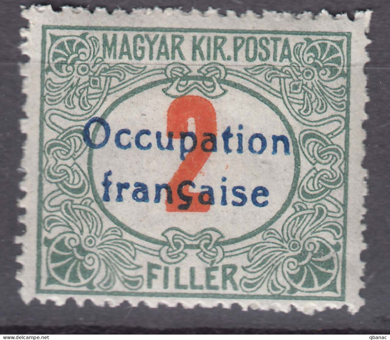 France Occupation Hungary Arad 1919 Porto (timbres Taxe) Yvert#6 Mint Hinged - Ungebraucht