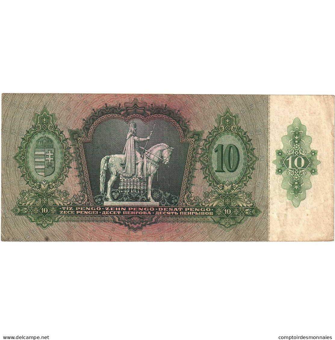 Hongrie, 10 Pengö, 1936, 1936-12-22, KM:100, SPL - Hongarije