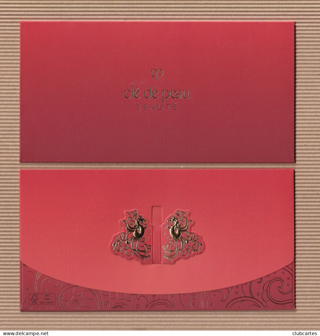 CC Chinese Lunar New Year "CLE De PEAU' Horizontal Red Pockets RED CNY 2024 - Modern (ab 1961)