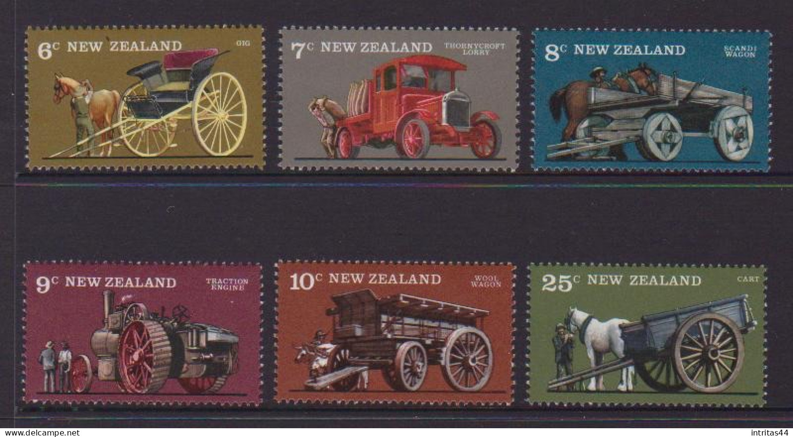 NEW ZEALAND 1976 " VINTAGE FARM TRANSPORT "SET MNH - Nuevos