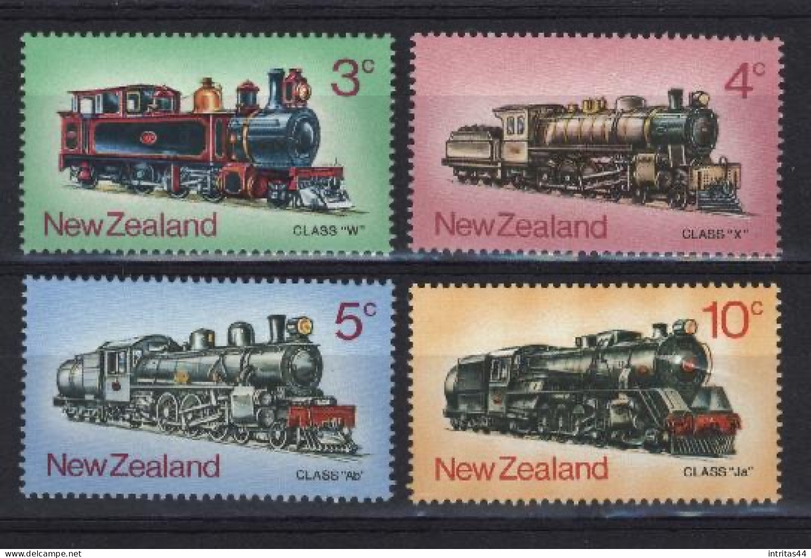 NEW ZEALAND 1973 " LOCOMOTIVES "SET MNH - Unused Stamps