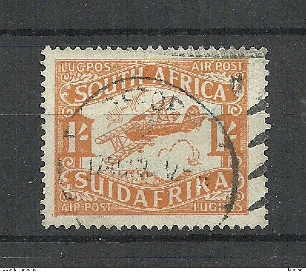 SOUTH AFRICA 1929 Michel 44 O Air Mail Air Plane Flugzeug - Airmail