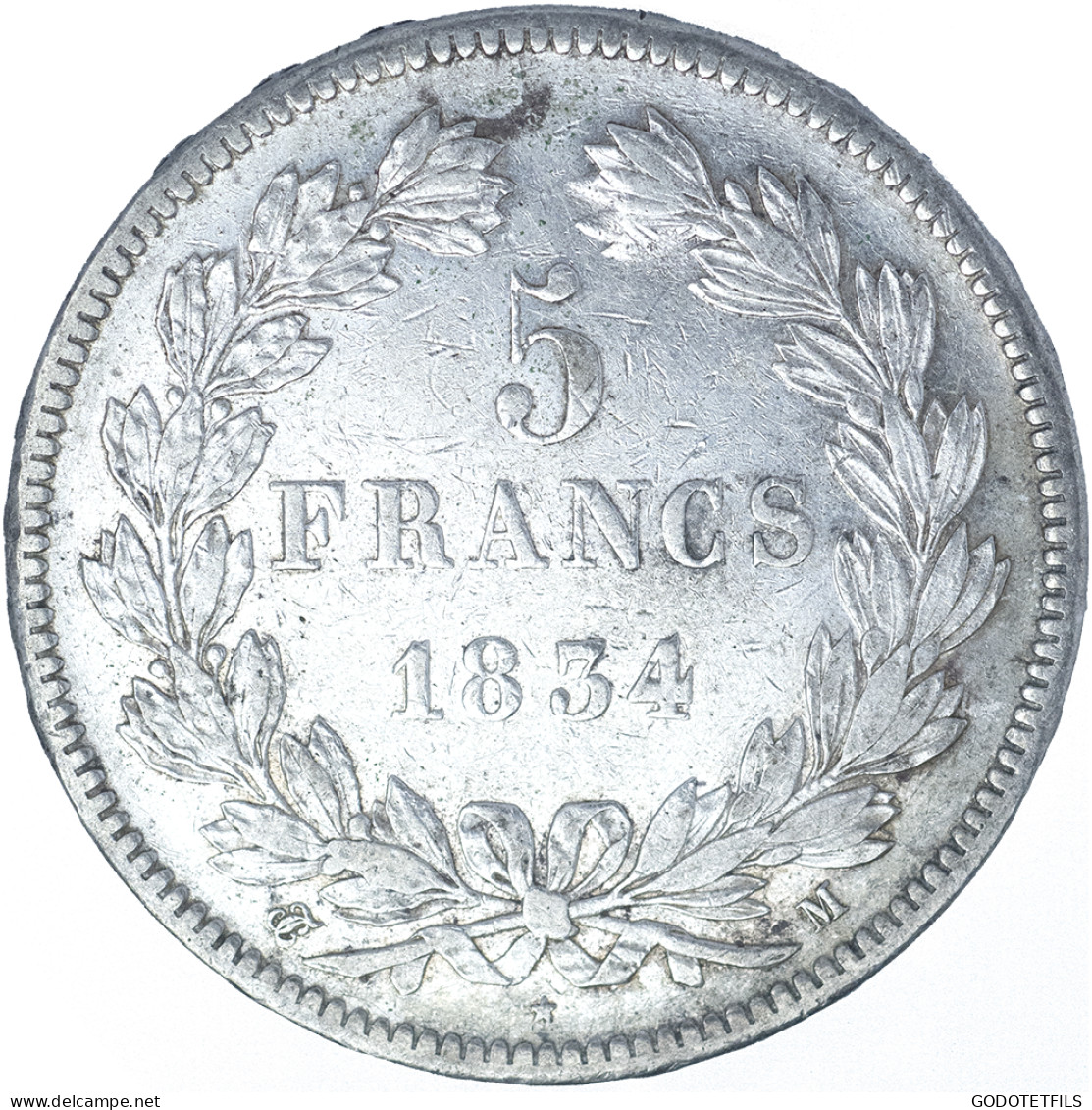 Louis-Philippe- 5 Francs 1834 Toulouse - 5 Francs