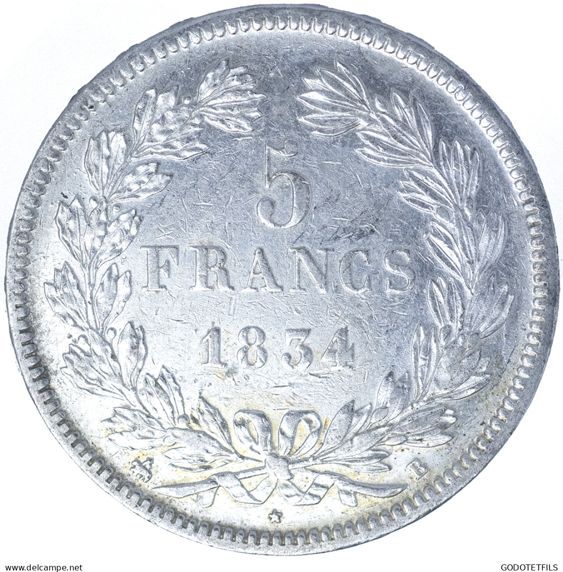 Louis-Philippe- 5 Francs 1834 Rouen - 5 Francs