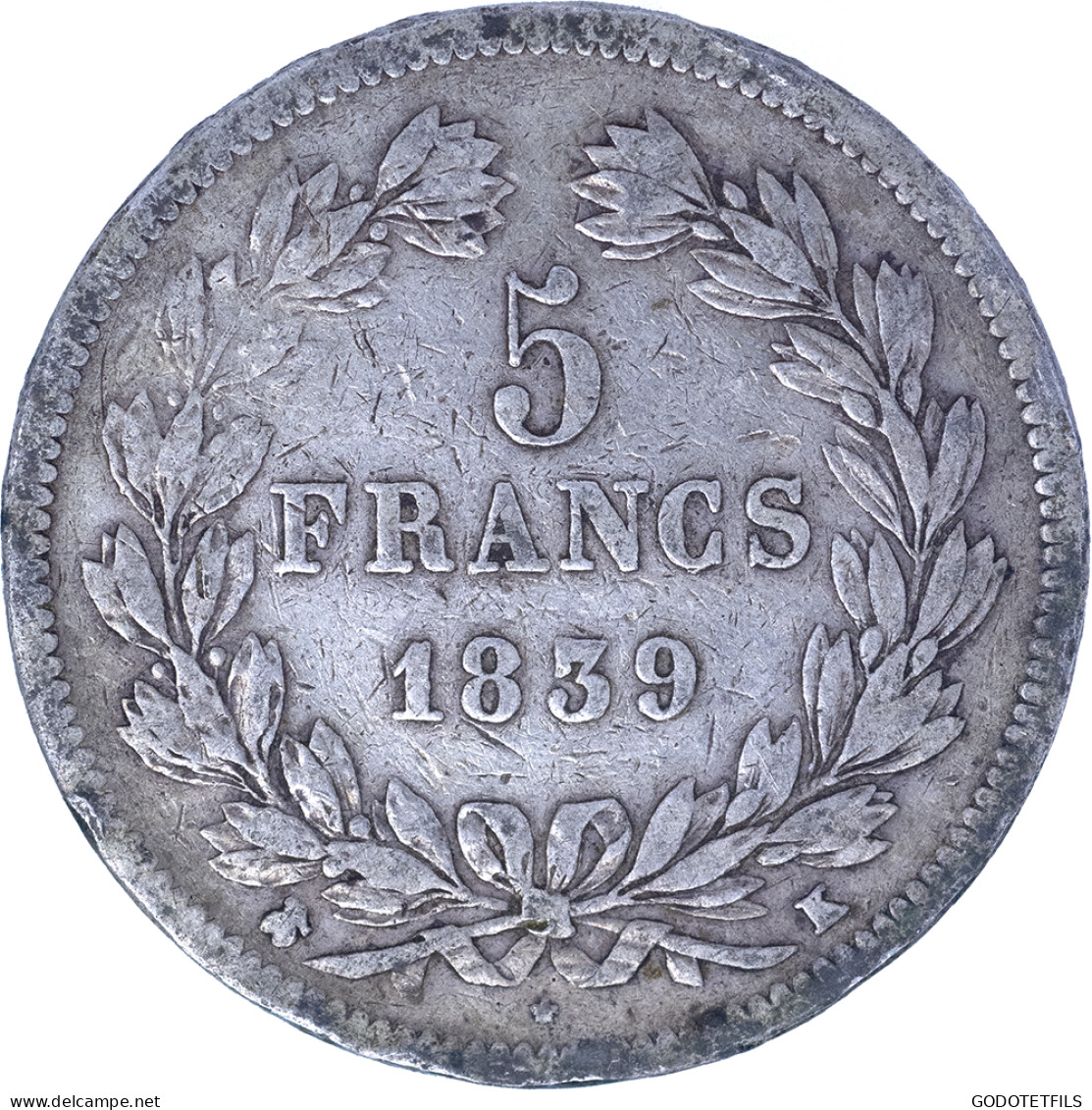 Louis-Philippe- 5 Francs 1839 Bordeaux - 5 Francs