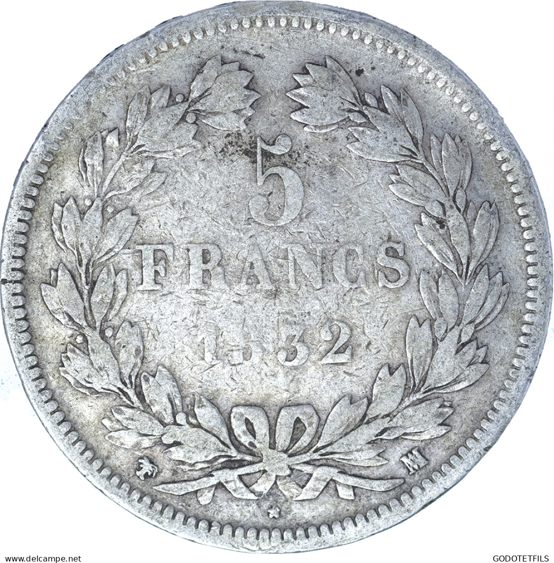 Louis-Philippe- 5 Francs 1832 Marseille - 5 Francs