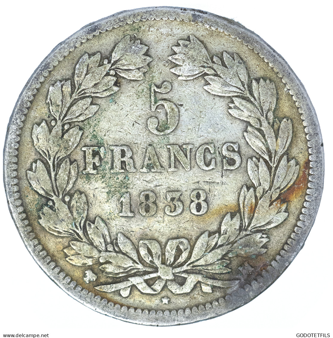 Louis-Philippe- 5 Francs 1838 Marseille - 5 Francs