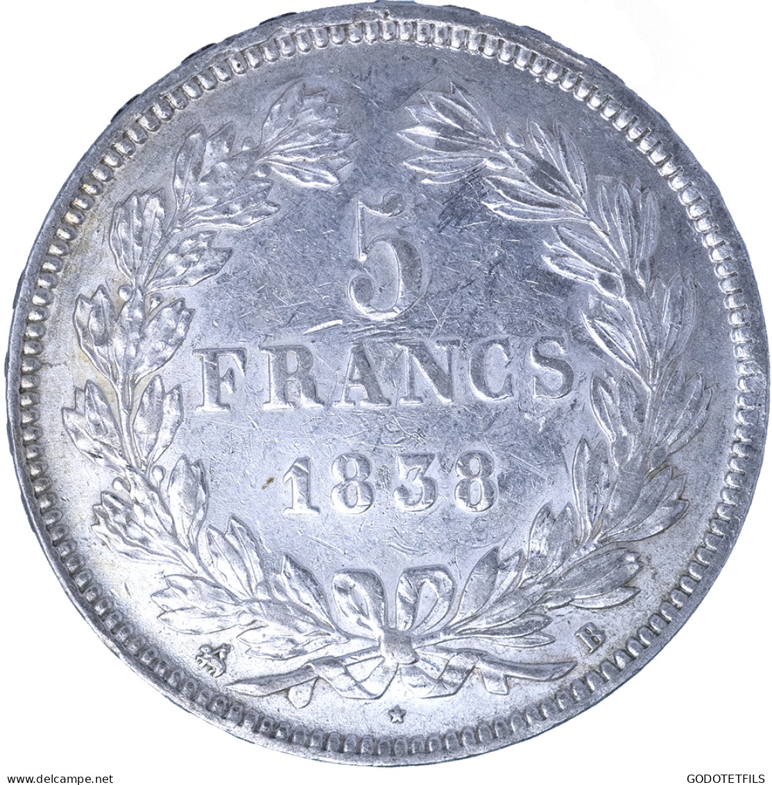 Louis-Philippe- 5 Francs 1838 Rouen - 5 Francs