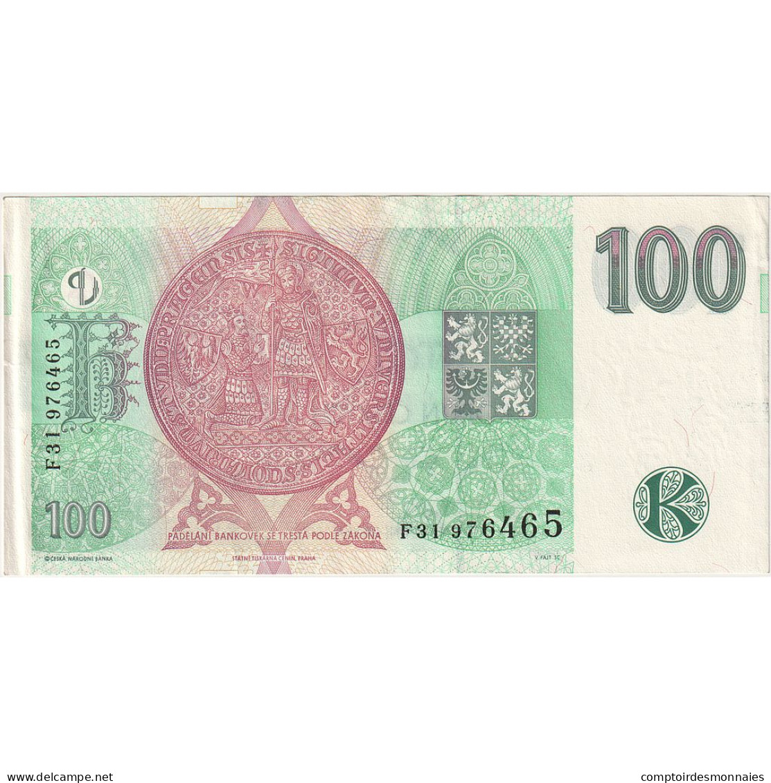 République Tchèque, 100 Korun, 1997, KM:18, NEUF - Tschechoslowakei