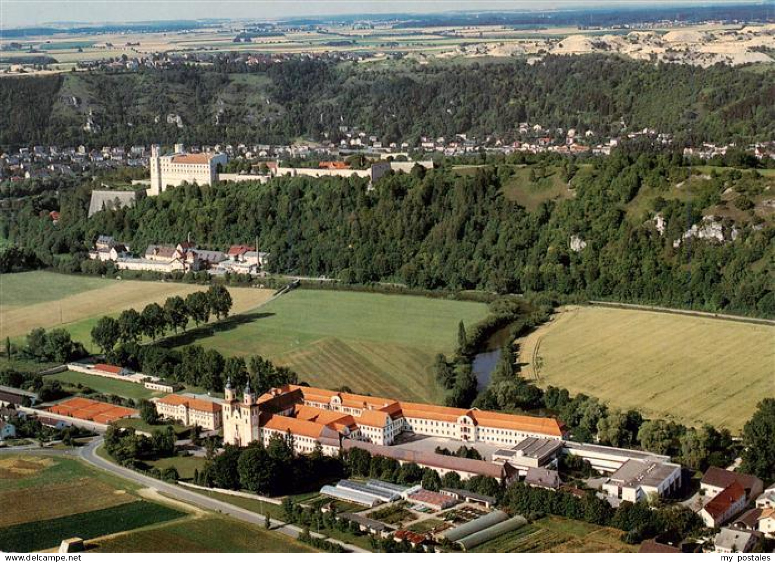 73959934 Eichstaett_Oberbayern Kloster Rebdorf Fliegeraufnahme - Eichstaett