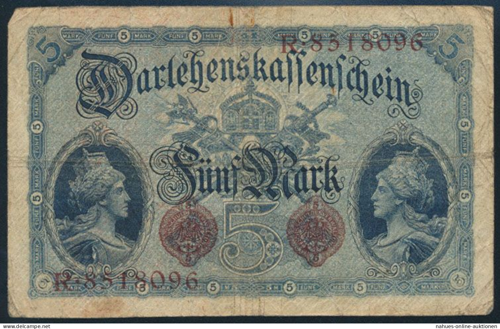 Geldschein Banknote 5 Mark Ro: 48b 05.08.1914 - Otros & Sin Clasificación