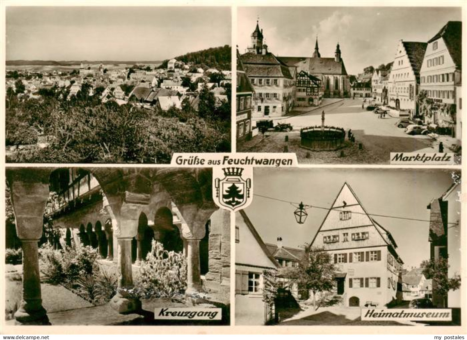 73879311 Feuchtwangen Panorama Marktplatz Kreuzgang Heimatmuseum Feuchtwangen - Feuchtwangen