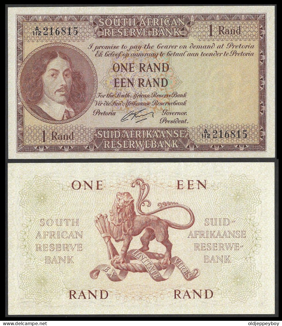 SOUTH AFRICA. 1 Rand 1962 (P-103b). RARE!  GEM UNC PERFECT CONDITION RARE! - Afrique Du Sud