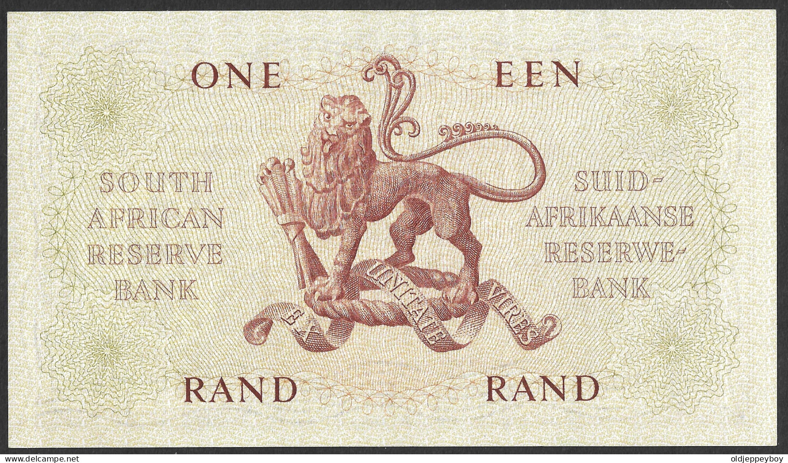 SOUTH AFRICA. 1 Rand 1962 (P-103b). RARE!  GEM UNC PERFECT CONDITION RARE! - Südafrika