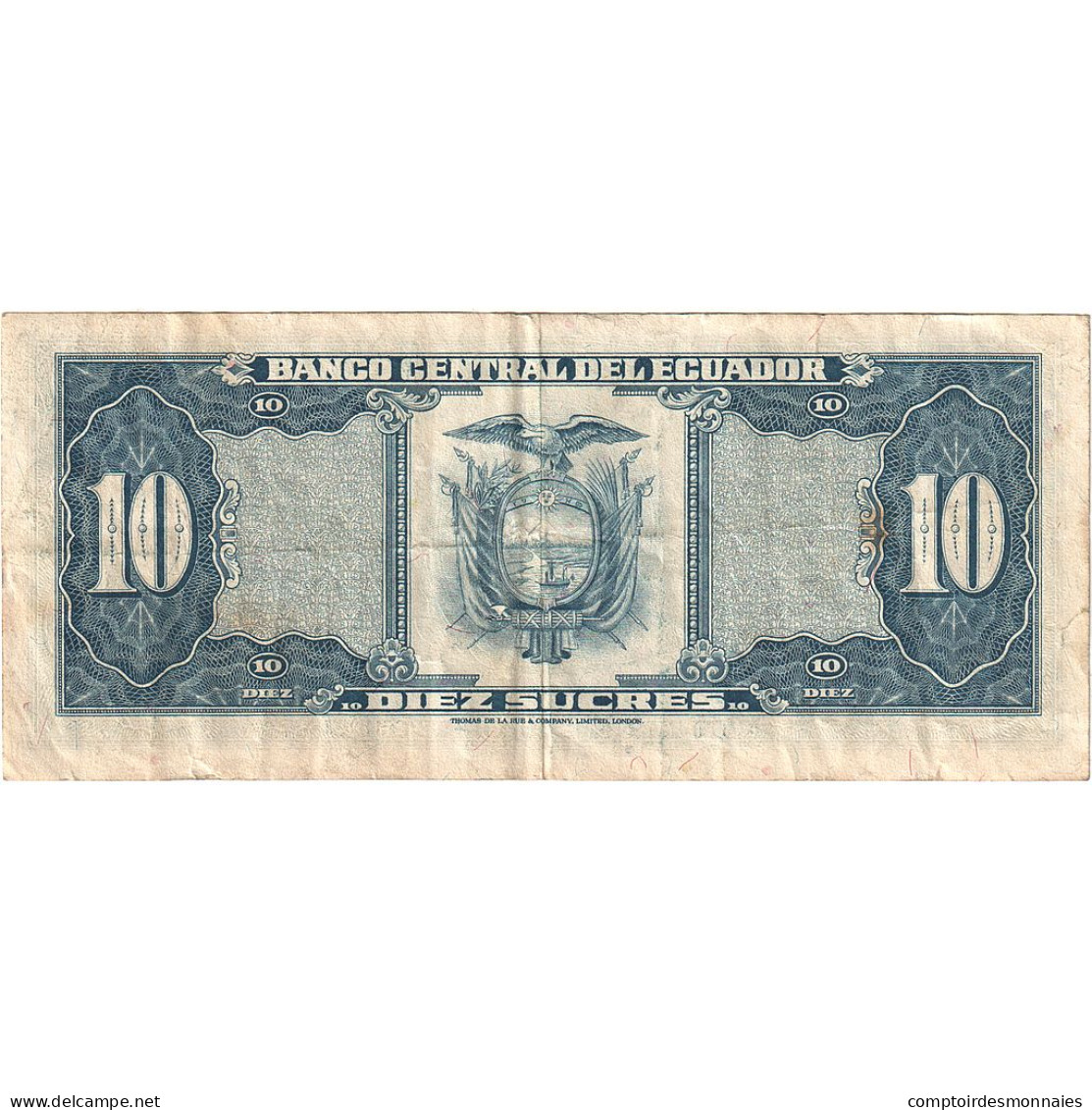 Équateur, 10 Sucres, 1982, 1982-09-30, KM:114b, SUP - Equateur