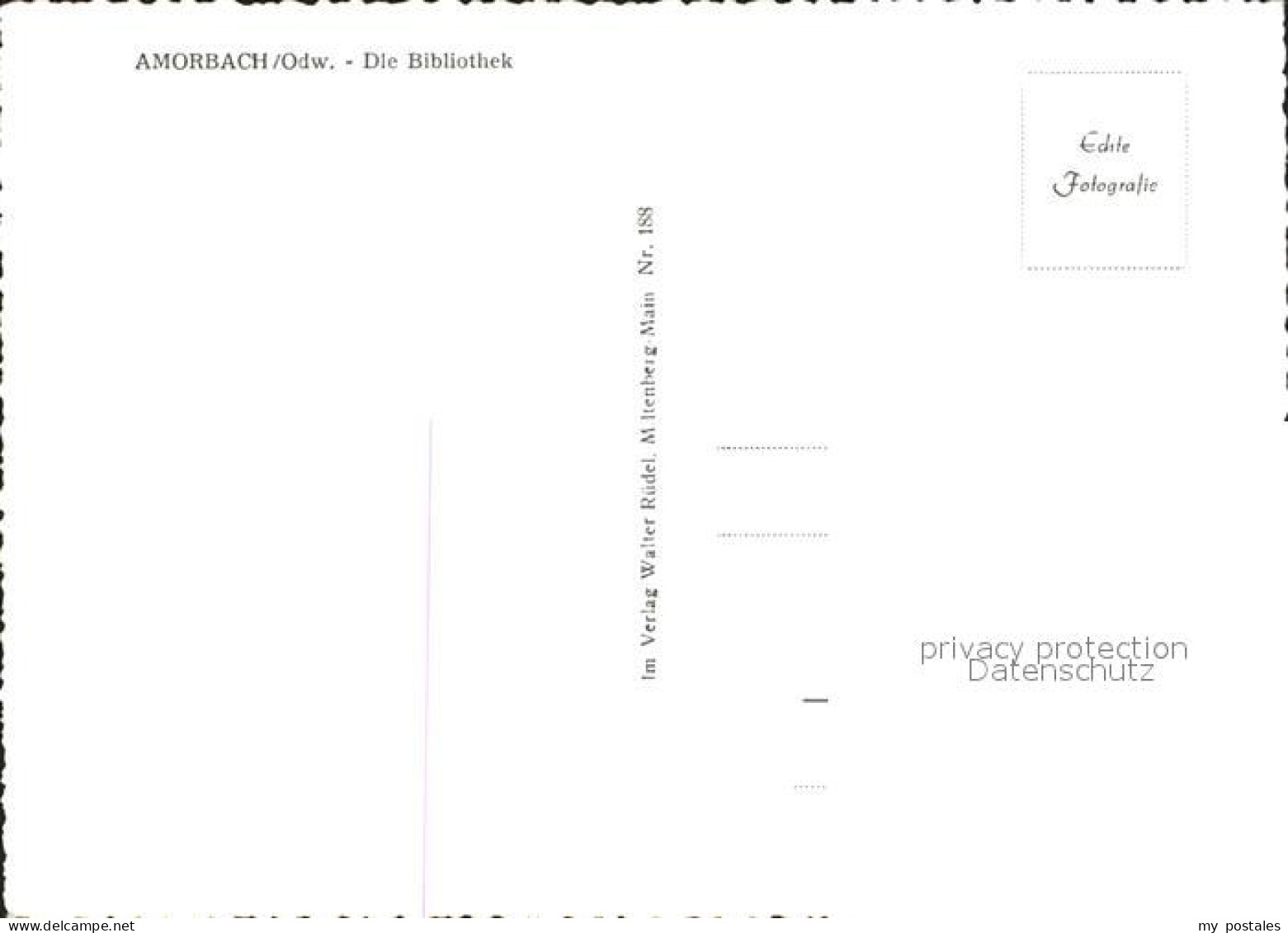72923314 Amorbach Die Bibliothek Amorbach - Amorbach